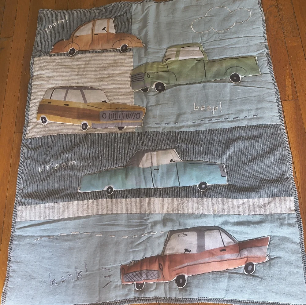 Lambs & Ivy Unisex Infant Child Quilt Patchwork Design Classic Cars Nursery